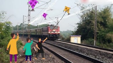 रेलवे की अपील: विद्युतीकृत लाइनों के पास पतंग उड़ाना खतरनाक, 25 हजार वोल्ट का खतरा