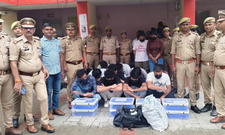 लखनऊ में अंतरराष्ट्रीय साइबर ठगी कॉल सेंटर का भंडाफोड़, 16 गिरफ्तार